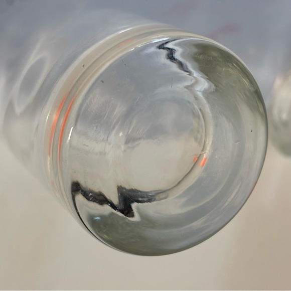 Set of 4 Clear Etched Laurel Wreath Drinking Ice Tea Glasses EUC - Picture 9 of 11